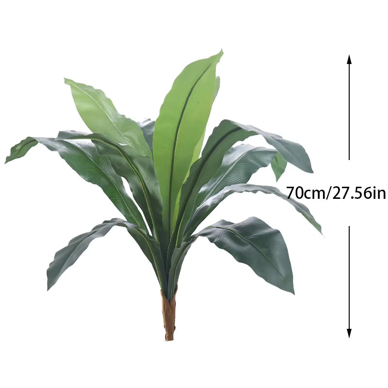 Artificial Plants Large Tropical Palm Tree Fake Banana Plants Leaves Real Touch Plastic Monstera for Home Garden DIY Decortion