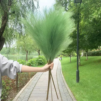 Big Silk Pampas Grass Flowers for Home Decor and Wedding Decoration