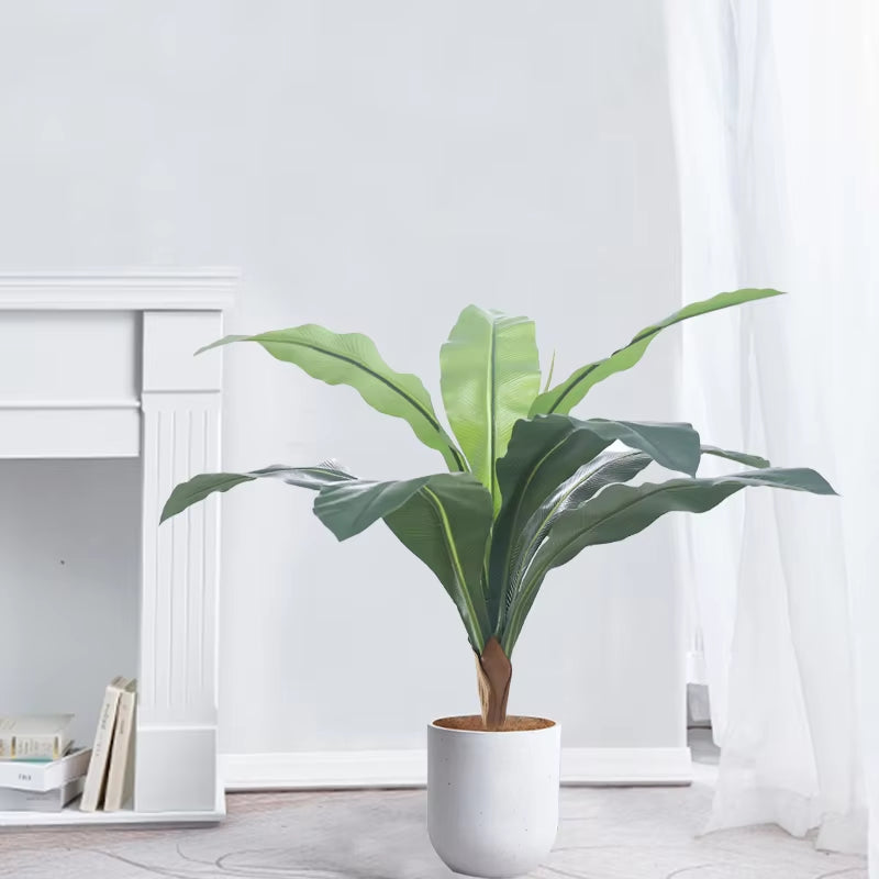 Artificial Plants Large Tropical Palm Tree Fake Banana Plants Leaves Real Touch Plastic Monstera for Home Garden DIY Decortion