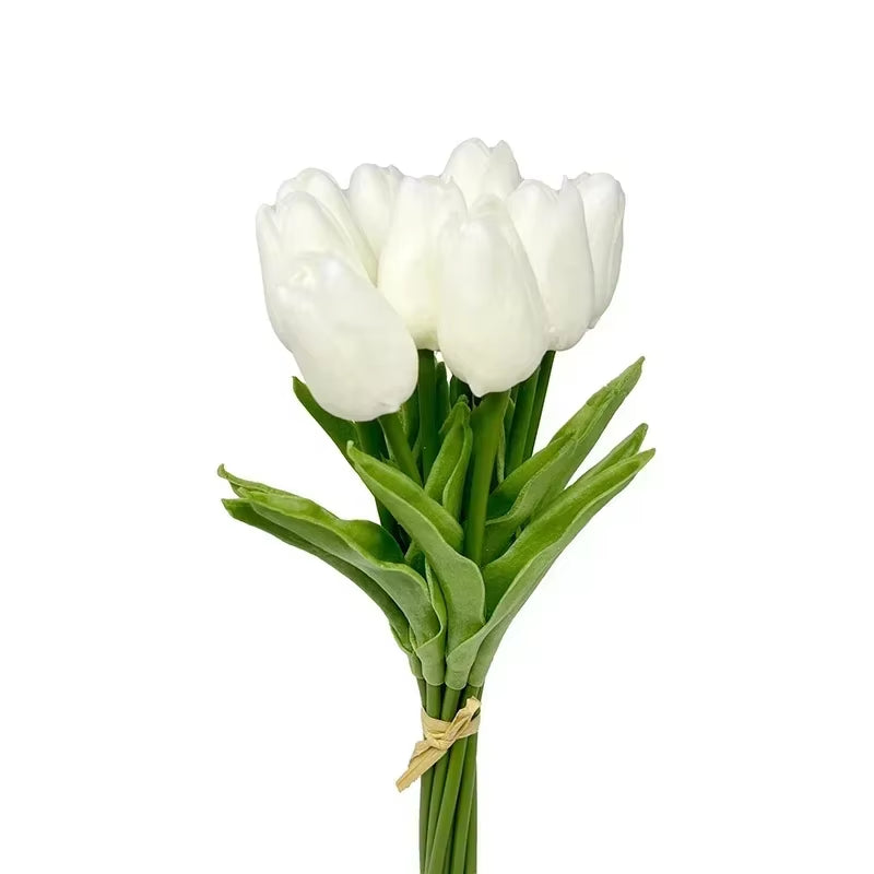 3/5PCS Tulip Artificial Flowers Real Touch Bouquet Fake Flowers Decoration for Wedding Supplies Home Decor Valentines Flowers