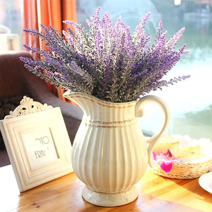 1 Bouquet Provence Lavender Artificial Flowers Garden Decoration Outdoor High Quality Fake Flower for Home Decorative Flowers