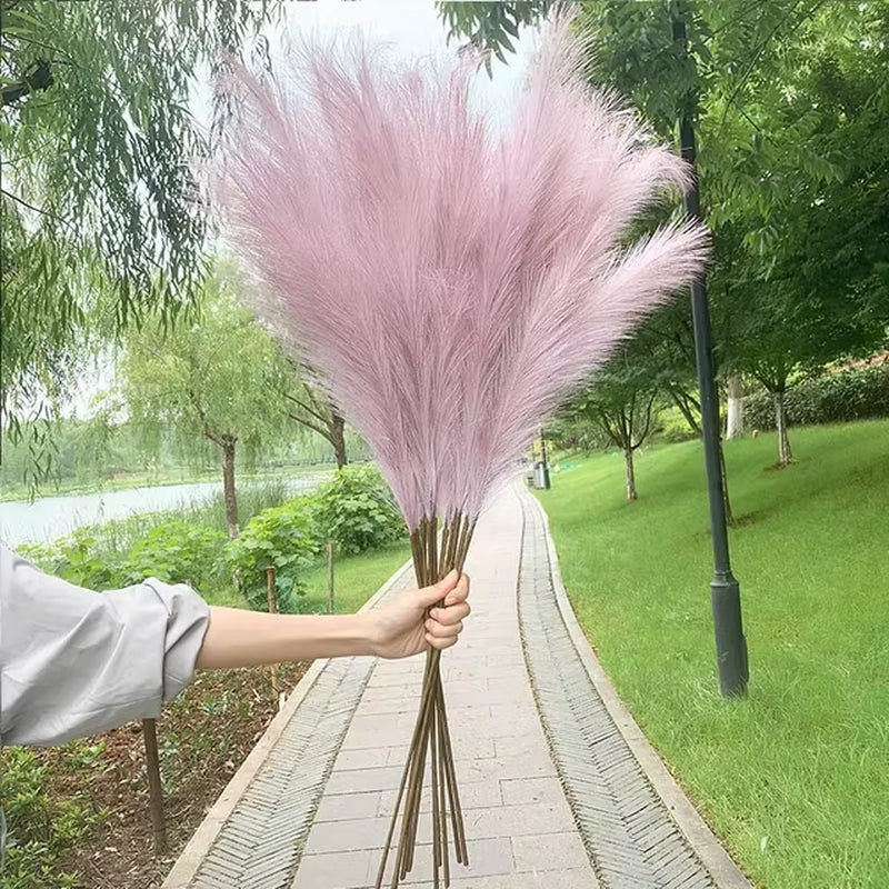 Big Silk Pampas Grass Flowers for Home Decor and Wedding Decoration