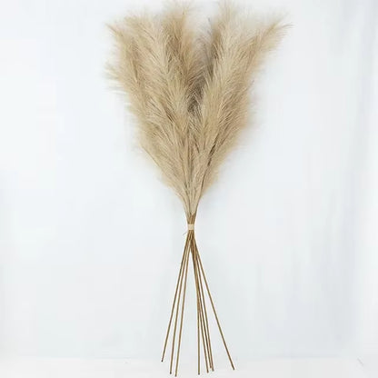 Big Silk Pampas Grass Flowers for Home Decor and Wedding Decoration