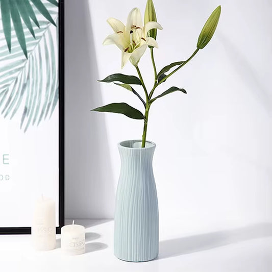 Home Nordic Plastic Vase Simple Small Fresh Flower Pot Storage Bottle for Flowers Living Room Modern Home Decoration Ornaments