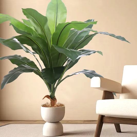 Artificial Plants Large Tropical Palm Tree Fake Banana Plants Leaves Real Touch Plastic Monstera for Home Garden DIY Decortion