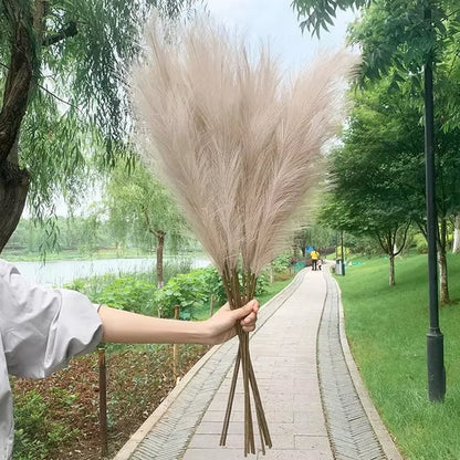 Big Silk Pampas Grass Flowers for Home Decor and Wedding Decoration